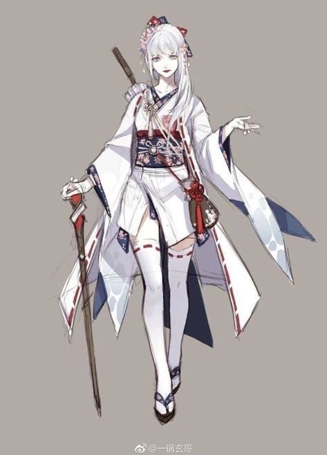 Anime Warrior, Female Character Design, Karakter Anime, An Anime, Anime Outfits, White Hair, Manga Girl, Fantasy Character Design, 만화 그림