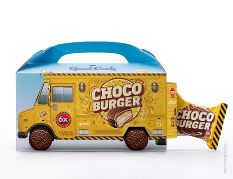 (17) CHOCOBURGER – Packaging Of The World Catering Box, Images Of Chocolate, Bakery Packaging Design, Takeaway Packaging, Product Packaging Design, Creative Branding Design, Packaging Food, Dog Box, Innovative Packaging