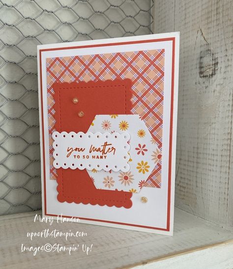 Dandy Designs Dsp Stampin Up Cards, Dandy Designs Stampin Up Cards, Stampin Up Dandy Designs Dsp, Stampin Up Dandy Designs, Dandy Designs Dsp, Dainty Designs, Hexagon Cards, Dsp Cards, Woman Birthday