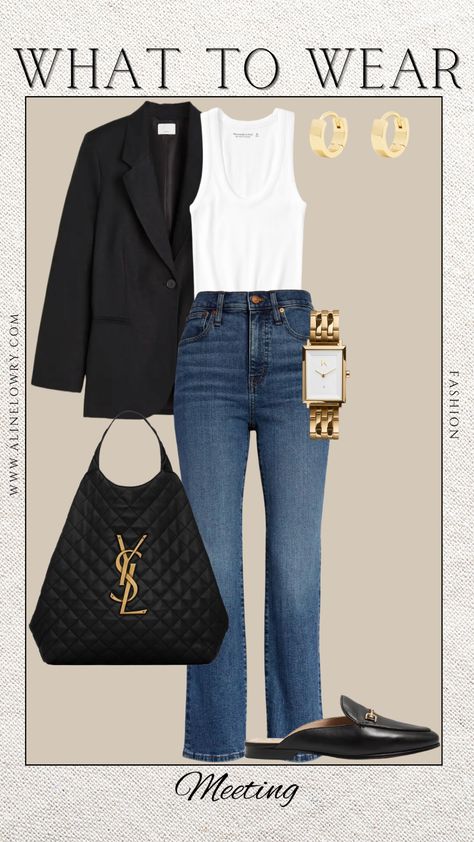 Essential Rib Tuckable Scoopneck … curated on LTK Tan Mules Outfit Casual, Cute Causal Going Out Outfits Fall, Tan Mules Outfit, Work Travel Outfit, Mules Outfit, Gucci Collection, Mode Tips, White Jeans Outfit, Classic Style Outfits