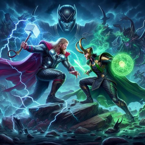 https://sinemakarakterleri.com/ #thor #loki Thor Images, Loki And Thor, Thor God, Thor And Loki, Thor Art, Thor Comic, Thor Marvel, Thor X Loki, Chris Hemsworth Thor