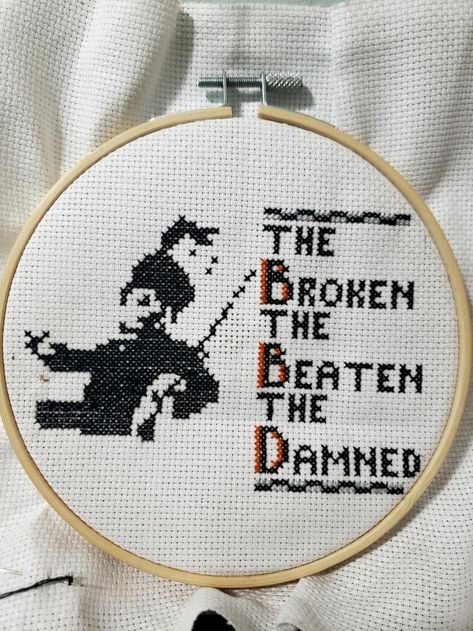 Cross Stitch World — Celebrating My Chemical Romance’s reunion with a... My Chemical Romance Embroidery, My Chemical Romance Cross Stitch, Mcr Cross Stitch, My Chemical Romance Reunion, Fabulous Killjoys, Patch Ideas, Dont Forget Me, Rawr Xd, Embroidery Patch