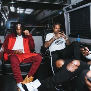 Download King Von And Lil Durk Cartoon Wallpaper | Wallpapers.com King Von And Lil Durk, King Von Rapper Aesthetic, Guys Fashion Swag, King Von, 2013 Swag Era, Half Sleeve Tattoos For Guys, Rapper Art, Dope Outfits For Guys, Lil Durk