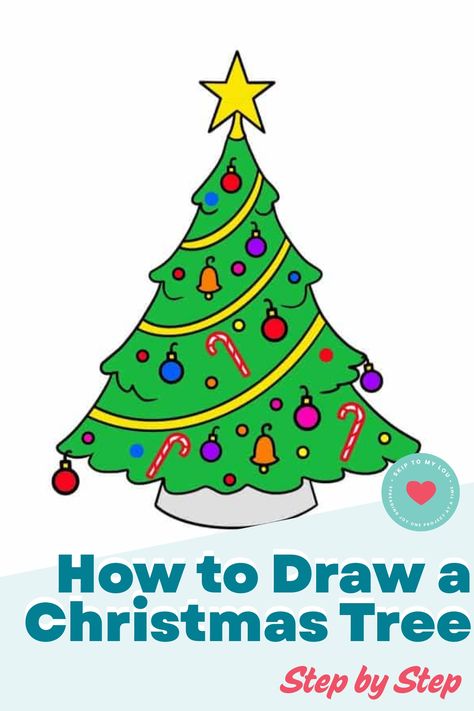 Learn how to draw a Christmas tree effortlessly with these easy step-by-step instructions. Whether you're a beginner or just looking for simple Christmas tree drawing ideas, this video tutorial will guide you through the process. Master the art of drawing and create beautiful holiday-themed artwork to spread festive cheer! How To Draw A Christmas Tree, Simple Christmas Tree Drawing, Draw A Christmas Tree, Christmas Tree Tutorial, Christmas Tree Drawing, Tree Tutorial, Skip To My Lou, Drawing Lesson, Art Skills