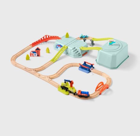 Train Set - Gigglescape™ curated on LTK Hot Wheels Track Builder, Electric Engine, Railroad Crossing, Hot Wheels Track, Traffic Sign, Car Ramps, Storage Tubs, Indoor Toys, Construction Vehicles