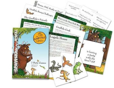 Gruffalo Party Games, Toddler Tea Party, Gruffalo Party, Oscars Party Ideas, Gruffalo's Child, Hen Party Accessories, The Gruffalo, Author Studies, Tea Party Decorations