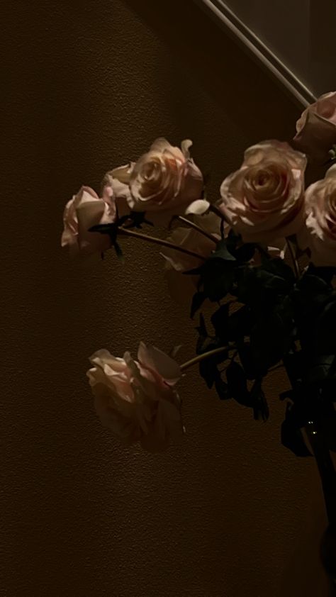 Light low exposure roses with low lights and light colored Light low exposure roses with low lights and light colored roses Flowers Low Exposure, Low Saturation Aesthetic, Rose Priestess, Flower Reference, Candles Dark, Rose Aesthetic, Low Exposure, 2024 Aesthetic, Aesthetic Roses