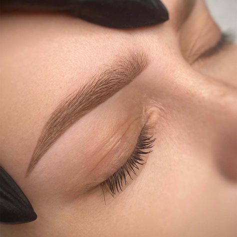 How Much Does It Cost to Get Your Eyebrows Tattooed? Eyebrow Shading Tattoo, Tattoo Over Eyebrow, Tattoo Above Eyebrow, Combination Eyebrow Tattoo, Tatooed Eye Brows, Eyebrow Plucking Guide, Tattooed Eyebrows Vs Microblading, Eyebrow Shading, Brow Styling