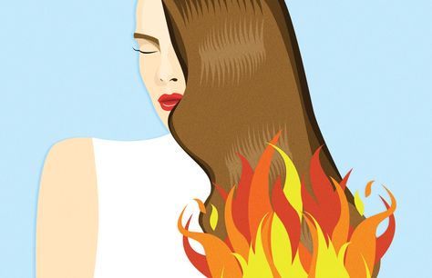 So, you accidentally singed your strands with fire. If you're looking to repair your fire damaged hair, we've got the TLC you need. Burnt Hair, Fire Drawing, Fire Hair, Static Hair, Fire Damage, Hair Due, Hair Repair, Free Makeup, Now What