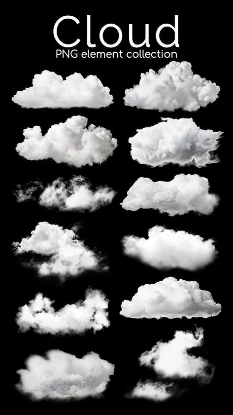 Editable cloud effect design element set | premium image by rawpixel.com / Benjamas Cloud Graphic, Clouds Canva Element, Clouds Png For Editing, Cloud Brush Photoshop, Cloud Wallpaper Clipart, Clouds Design, Church Design, Free Design Resources, Social Media Template