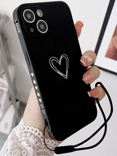 Black Phone Case Aesthetic, I Phone Aesthetic, Kawaii Iphone Case, Diy Phone Case Design, Creative Iphone Case, Gadget Case, Stylish Iphone Cases, Girly Phone Cases, Kawaii Phone Case