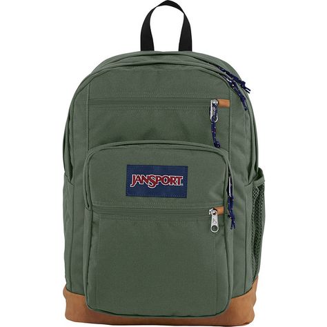 JanSport Cool Student Backpack - Muted Green - School Backpacks ($55) ❤ liked on Polyvore featuring bags, backpacks, green, fake leather backpack, faux-leather backpacks, jansport, backpack bags and pocket backpack Jansport Backpacks, Mochila Jansport, Travel Wallet Organizer, Student Laptop, Iphone Bag, Muted Green, Bag Aesthetic, Authentic Designer Handbags, Small Crossbody Purse