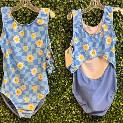 Denim Daze Leotard! 🩵 https://tightspotdancewear.com/products/denim-daze-leotard Leotard Designs Gymnastics, Cute Gymnastics Leotards, Gymnastics Leotards For Kids, Gymnastic Leotard Pattern, Gymnastics Wear, Lyrical Shoes, Gymnastics Suits, Gymnastics Skills, Girls Gymnastics