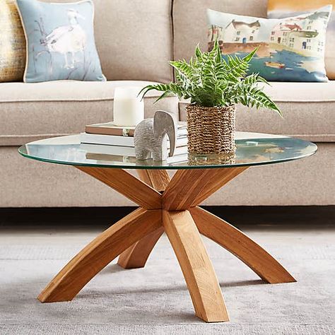 Glass And Wood Coffee Table, Brown Living Room Decor, Grill Door Design, Beach Living Room, Coffee Table Modern, Natural Living Room, Coffee Table Ideas, Guest Bedroom Ideas, Perfect Coffee Table