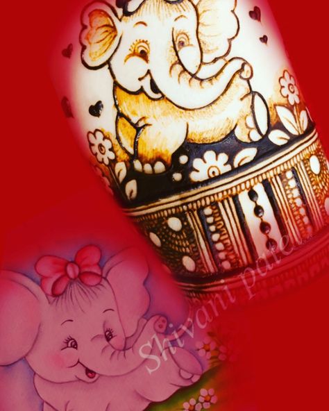 #babyshowerideas #henna #babyelephant #traditionaltattoo #instagram #shivani_mehandi_art Elephant Mehendi, Baby Mehndi, Baby Mehndi Design, Kids Henna, Mehandi Art, Heena Design, Mehndi Designs For Kids, Modern Mehndi Designs, Full Mehndi Designs