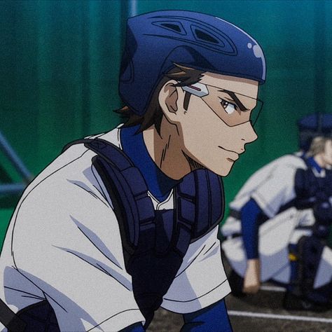 Diamond no Ace - Seidou High | #2 Captain & Catcher Diamond No Ace Miyuki, Daiya No Ace, Cosplay Aesthetic, Miyuki Kazuya, Diamond No Ace, Diamond Icon, Ace Of Diamonds, Anime Heaven, Anime Canvas