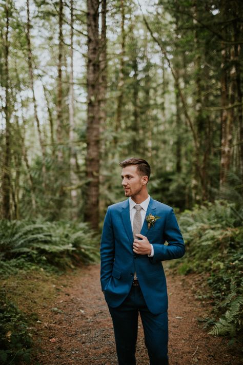 Blue Green Groom Suit, Blue Suit With Blue Tie, Blue Suit Fall Wedding, Wedding Husband Suit, Groom Attire Blue, Blue Wedding Suit Groom, Blue Suit Groom, Blue Groom Suit, Grooms Suits