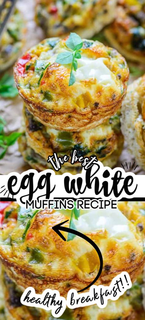 Egg White Breakfast Recipes, Egg White Muffins, Egg White Breakfast, Egg White Recipes, Baked Spinach, Delicious Smoothie Recipes, Recipe Smoothie, Breakfast Recipes Kids, Egg Bites Recipe