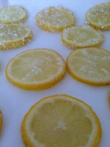 Sugared Lemon Slices | Sicilian GirlSicilian Girl Sugared Lemon Slices, Best Homemade Lemonade, Citrus Glaze, Candied Lemon Slices, Jelly Slice, Candied Citrus, Glaze Cake, Fruit Garnish, Drink Garnishing