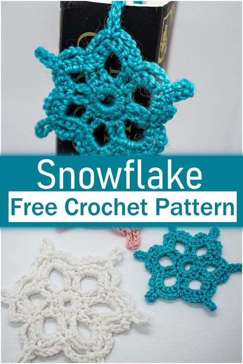 20 Free Crochet Snowflake Patterns For Winter Decorations - DIY Crafts Small Crochet Snowflake Free Pattern, Free Crochet Snowflake Patterns, Beauty Of Winter, Crochet Snowflake, Snowflake Patterns, Crochet Snowflake Pattern, Crochet Christmas Gifts, Hanukkah Decorations, Winter Decorations Diy