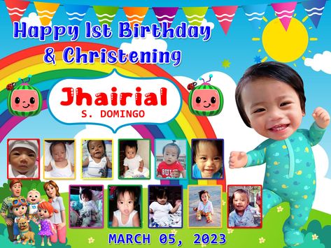 Cocomelon Tarpaulin Layout Blank, Cocomelon Tarpaulin Template, Tarpuline Layout, Cocomelon Tarpaulin, Tarpaulin Ideas, Tarpaulin Layout, Birthday Tarpaulin, Baby Birthday Invitation Card, Birthday Tarpaulin Design