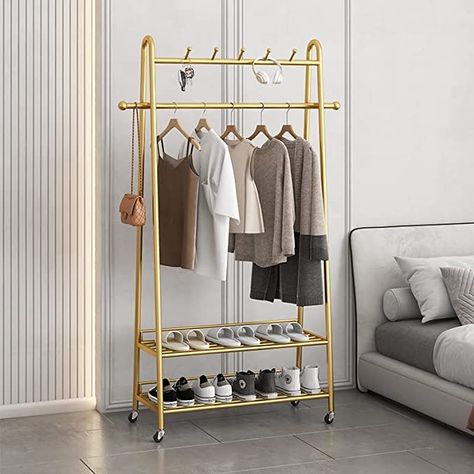 Free Standing Coat Rack, Metal Coat Hangers, Coat Rack With Storage, Free Standing Shelves, Modern Coat Rack, Regal Design, Garment Rack, Standing Shelves, Garment Racks