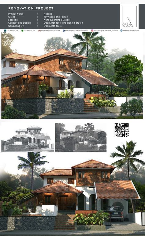 Chettinad Style House Elevation, Architecture Indian House, Kerala Style Architecture, Wada Style Architecture, Courtyard House Front Elevation, Traditional Indian Houses Architecture, Asian Inspired Home Exterior, Traditional Bunglow Designs, Kerala Elevation Design