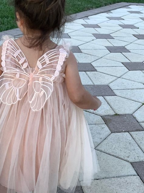 Baby Girl Butterfly Birthday Party, One Year Old Butterfly Party, Summer Birthday Themes Girl, Butterfly Dress Kids, Fairy 1st Birthday Party Ideas, Fairy Birthday Outfit, My Fairy First Birthday, Butterfly First Birthday Party, First Birthday Girl Dress