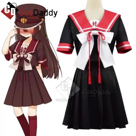 CosDaddy Toilet-Bound Hanako-kun Yugi Tsukasa JK Uniform Outfit Cosplay Costume Necktie Skirt, Uniform Skirt, Jk Uniform, Suit Cosplay, Toilet Bound Hanako Kun, Stocking Tops, Anime Inspired Outfits, Rock Outfit, Toilet Bound