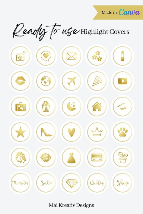 Instagram Highlight Covers. 110 White and Gold Instagram Covers. Gold Instagram Icons. Instagram Story Covers. Highlight Covers Decorate your Instagram profile with White and Gold Instagram highlight icons. INSTANT DOWNLOAD TO YOUR PHONE! NO EDITABLE FILES INCLUDED Gold Instagram Highlight Icons, Instagram Story Covers, Instagram Covers, Find Instagram, Icons Instagram, Instagram Background, Instagram Branding, Instagram Highlight Covers, Business Essentials