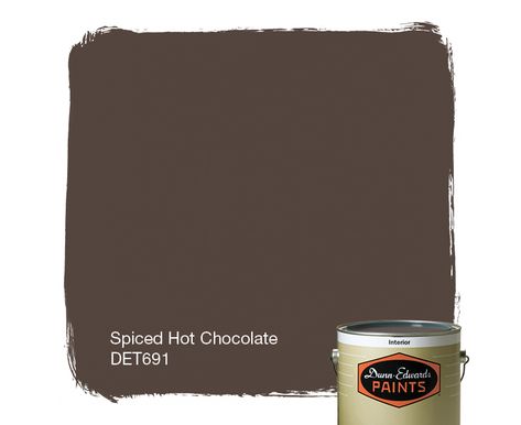 Check out this great color I found. It's one of 1,996 colors in Dunn-Edwards Perfect Palette®. Spiced Hot Chocolate, Espresso Macchiato, Brown Paint Colors, Rgb Color Codes, Outside Paint, Paint Store, Lead Paint, Paint Color Schemes, Dunn Edwards