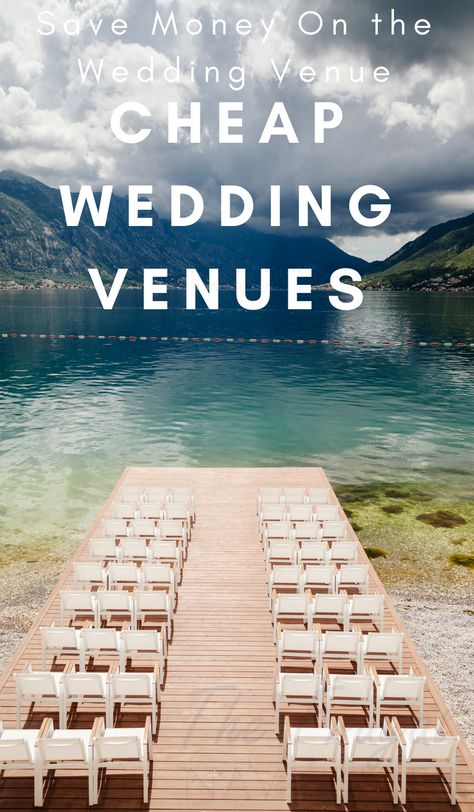 Think Cheap wedding venues aren't fancy or romantic? The venue is going to be one of the most expensive parts of your wedding, but it can be cost-effective if you choose the right space. When Free Wedding Venues, Cheap Wedding Reception, Marriage Venues, Wedding Venue Ideas, Decorations On A Budget, Frugal Wedding, Diy Wedding Hair, Wedding Decorations On A Budget, Cheap Wedding Venues