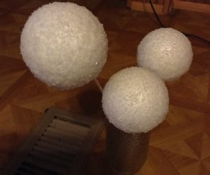 A little tutorial on how to make fake snowballs.I needed to make fake snowballs for my Jack Frost costume that I will need later on during my Senior W... Snowballs Diy, Jack Frost Costume, Fake Snowballs, Diy Snowman Costume, Indoor Snowballs, Snowball Ornament, Senior Week, Snowman Costume, Clear Glass Ornaments