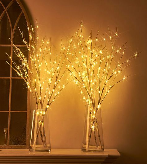 Lighted Branches Decor, Lighted Tree Branches, Midnight Masquerade, Branch Centerpieces, Mitzvah Decor, Twig Lights, Christmas Decorations Centerpiece, Fairy Lights Decor, Lighted Centerpieces