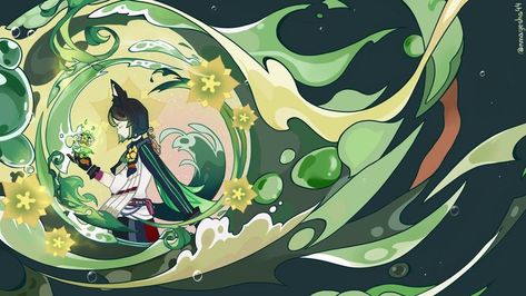 Summertime Odyssey, Tighnari Wallpaper, Story Love, Anime Villians, Love Sick, Character Wallpaper, Wallpaper Pictures, Green Wallpaper, Phone Themes