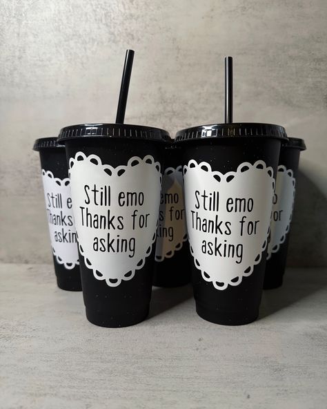 I’ve been asked for these to come back a few times now and I’m sorry it took a while 🫶🏻 Only 9 available so be quick ✨🖤 Still emo thanks for asking #artist #emo #alternative #alternativefashion Emo Theme Party, Emo Food, Emo Birthday Party, Emo Birthday, Grunge Birthday, Emo Party, M Sorry, Theme Party, Alternative Fashion