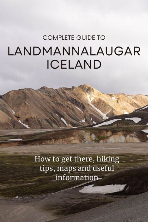 Complete Guide to Visiting Landmannalaugar + Map & Tips￼ Landmannalaugar Iceland, Road Trip Uk, Iceland Hiking, Iceland Map, Breathtaking Scenery, Hiking Map, Colorful Mountains, Vacation Itinerary, Hiking Destinations