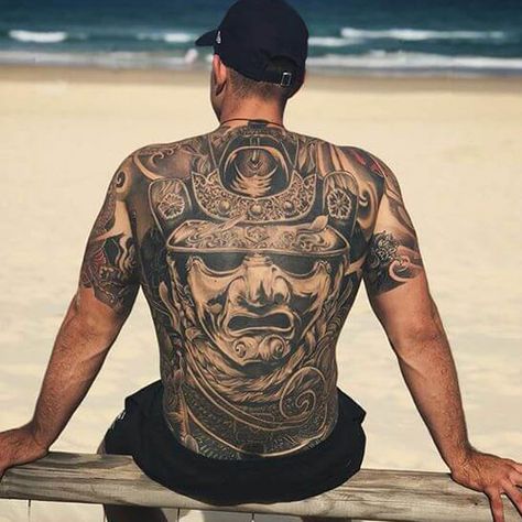 Best Back Tattoos, Back Tattoos For Men, Full Back Tattoo, Japanese Back Tattoo, Guerriero Samurai, Ronin Samurai, Cool Back Tattoos, Girl Back Tattoos, Back Piece Tattoo