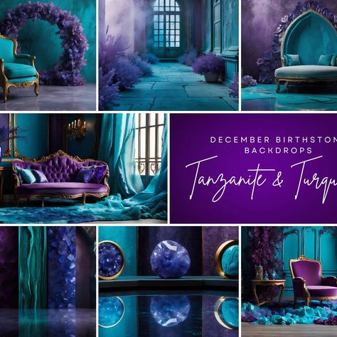 #peacefulportraits #spiritualmotivations #decemberbirthday #decemberbirthstone #photography #photos #backdrops #backgrounds #art #abstractart #walldecor #partydecor #birthdaydecor #photobackdrops #photographybackdrops #professionalphotographer #professionalphotography #Etsy #Etsyshop #Etsyfinds Teal Purple And Gold Birthday Party, Purple Birthday Theme, Purple And Gold Birthday Party, Purple And Gold Birthday, Blue Birthday Themes, Purple Turquoise Wedding, Teal Backdrop, Purple Party Decorations, Turquoise Party