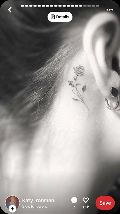 Daughter Tattoos, Cute Little Tattoos, Mother Daughter Tattoos, Tattoos For Daughters, Little Tattoos, Matching Tattoos, Custom Tattoo, Future Tattoos, Behind Ear Tattoo