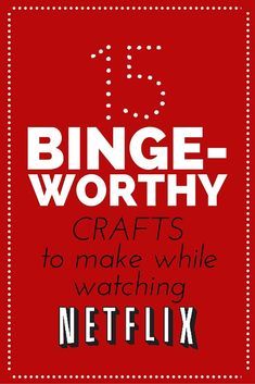 Blogger Home Projects We Love Diy Network, Do It Yourself Crafts, Crafts To Make And Sell, Décor Diy, Crafty Projects, Netflix Series, Craft Time, Watching Tv, Cool Names