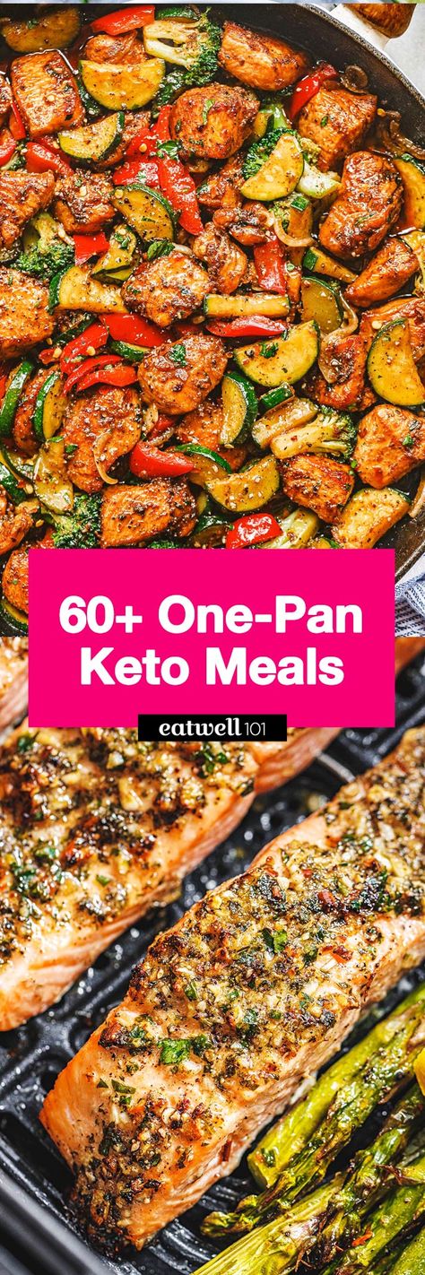 1 Pan Keto Meals, Factor Keto Meal Recipes, Keto 30 Minute Meals, Easy Keto One Pan Meals, One Pan Keto Dinner, Keto Dinner Recipes No Cheese, Low Carb One Pan Meals, One Pot Keto Meals Easy, Low Carb One Pan Dinners