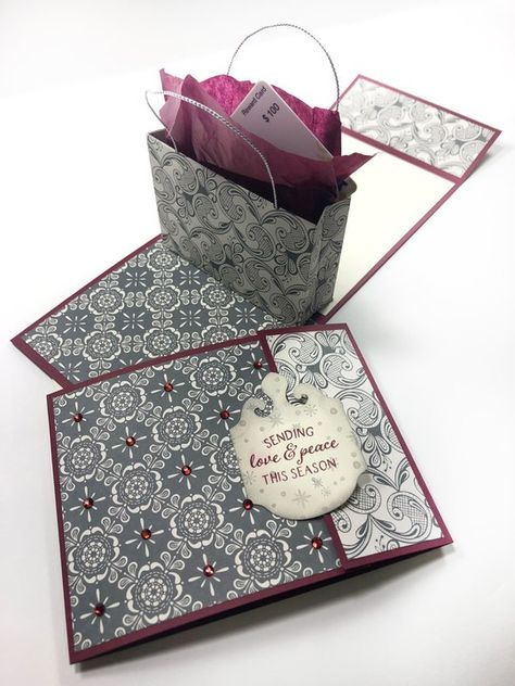 Pom Crafts, It Was Written, Last Minute Christmas Gifts, Pom Pom Crafts, Designer Paper, Bag Inside, Fold Cards, Fancy Fold Cards, Fancy Folds