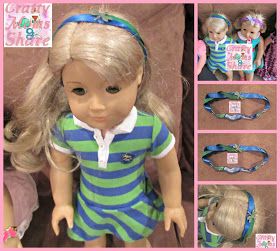 Crafty Moms Share: DIY Doll Headbands -- Crafty Weekends Tutorial and Link Party Happy Easter Art, Bunny Clothes, Umbrella Wreath, Doll Headband, Shamrock Garland, Fabric Basket Tutorial, Bunny Outfit, Stretchy Headbands, Crafty Moms