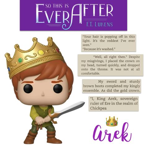 So This Is Ever After Book Fanart, So This Is Ever After Fanart, Queer Books, Custom Funko Pop, Custom Funko, Book Stuff, Gold Crown, Funko Pops, The Crown