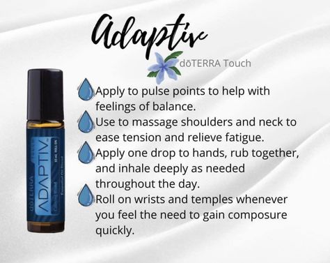 Doterra Adaptiv, Essential Oil Roller Bottle Recipes, Be Happy Again, Essential Oil Usage, Roller Bottle Blends, Essential Oil Education, Essential Oil Companies, Doterra Essential Oils Recipes, What Are Essential Oils