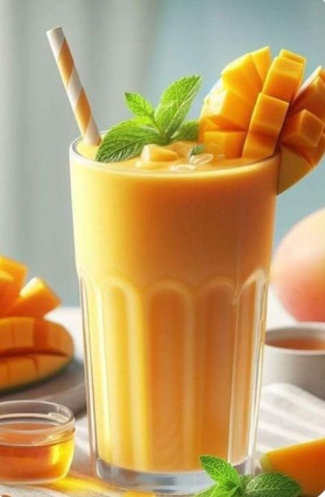 Mango Lassi Recipe, Smoothie Without Banana, Mango Lassi Recipes, Lassi Recipe, Valentines Party Food, Indian Mango, Lassi Recipes, Yogurt Drinks, Mango Lassi