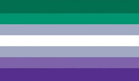 This is a flag for grey-aroace people. A greysexual is someone who has limited sexual attraction, or sexual attraction that is not to the "standard" amount allosexuals have. A greyromantic feels limited romantic attraction, and just like greysexual, feels attraction in a non-standard amount. Some grey-aroace people rarely feel attraction at all, but they still do have the ability to form it. Grey should not to be confused with demi. Grey Aroace Flag, Grey Romantic Flag, Greyromantic Pride Flag, Greysexual Flag, Romantic Attraction, Social Equality, Ms Paint, Lgbt Flag, Horror Themes