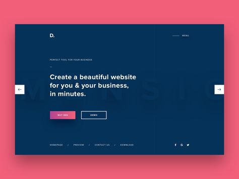 Hey guys!  Happy to share with you my recent website. It's a platform/app for people to create gorgeous and simple website without coding.… Login Page Design, Flat Web Design, Ui Design Website, Splash Page, Web Ui Design, Web Design Projects, Simple Website, Website Design Layout, Design Websites