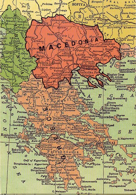 Map of Historical Ethnic Macedonia Europe Map Printable, Nebuchadnezzar Ii, Macedonia Map, Ancient Macedonia, Alex The Great, Old World Maps, Country Maps, Europe Map, Alternate History